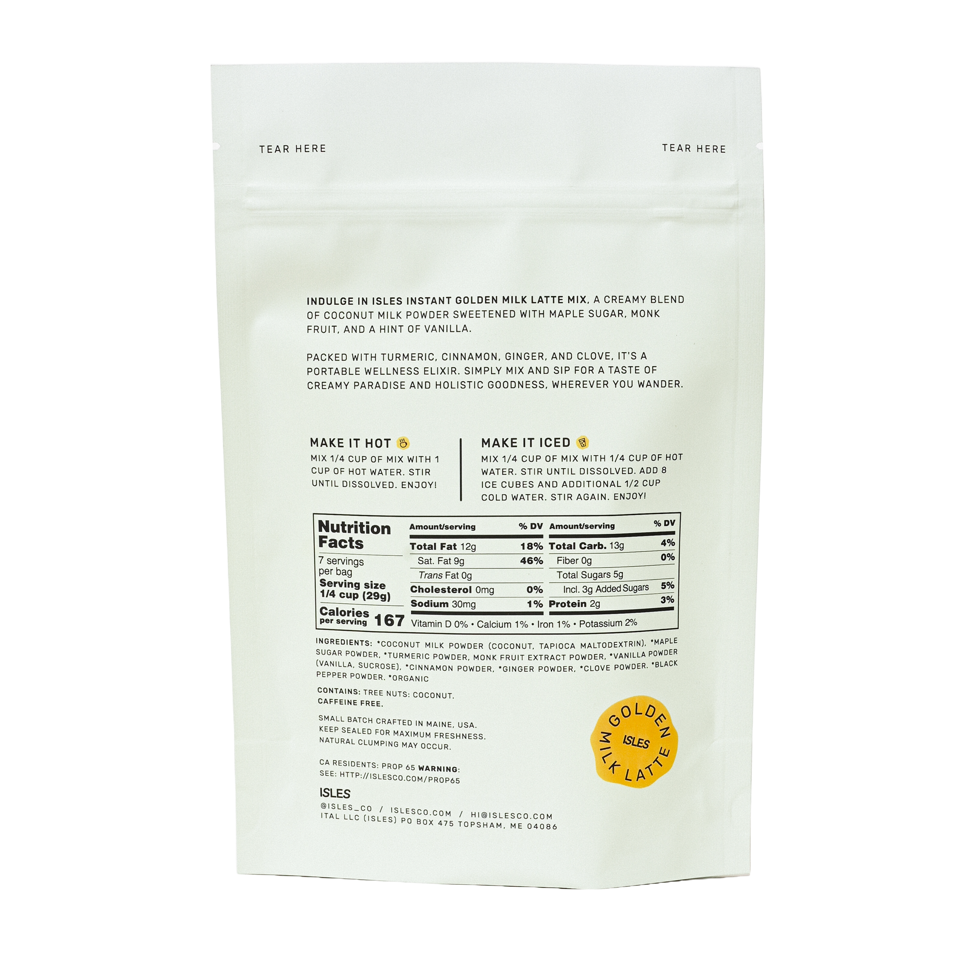 Golden Milk Latte Mix - LIV