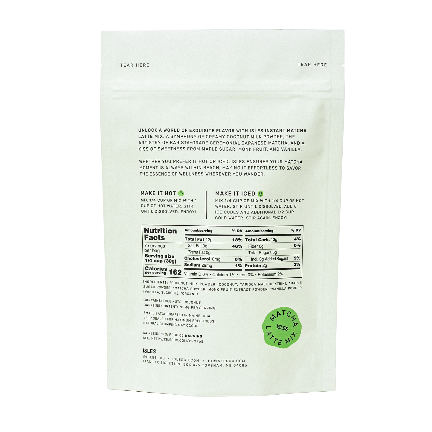 Matcha Latte Mix - LIV