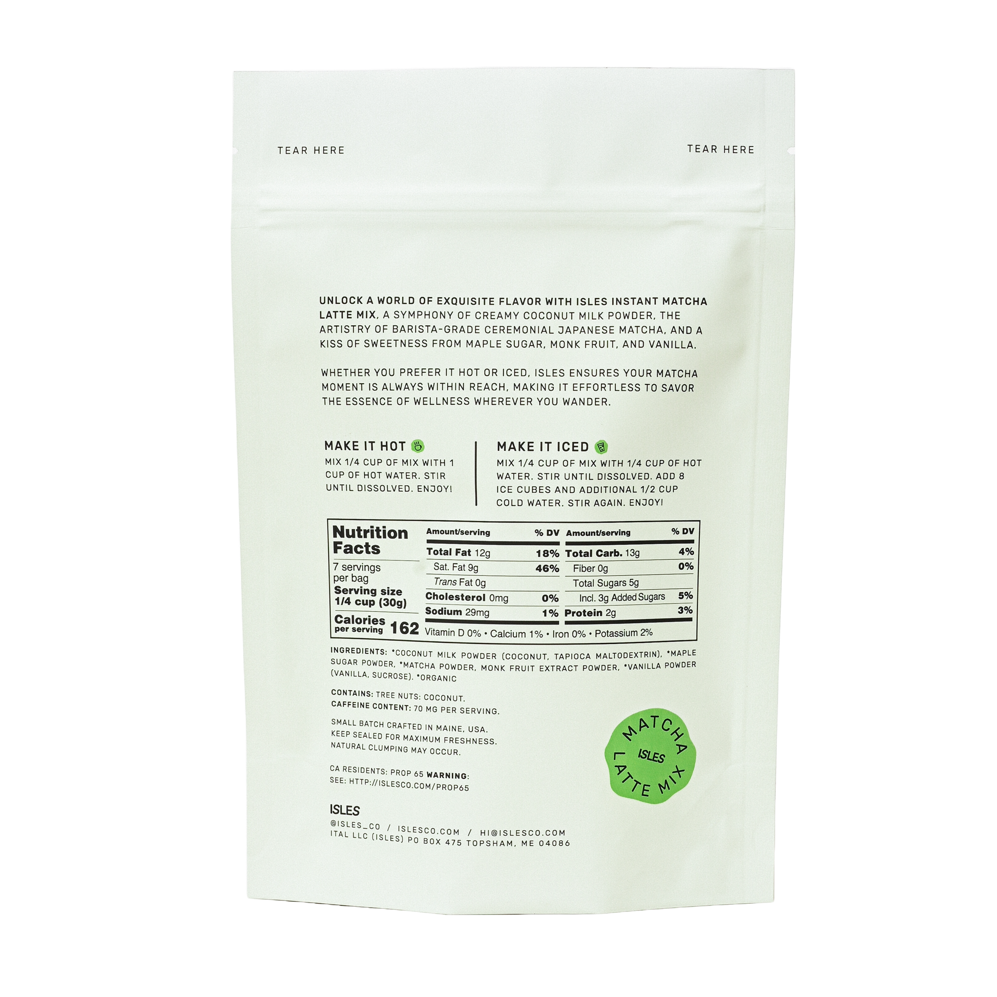 Matcha Latte Mix - LIV